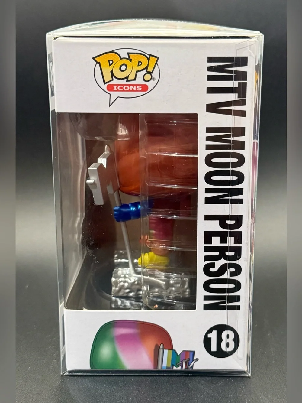 Funko Pop Icons #18 MTV Moon Person with Protective Case Brand New